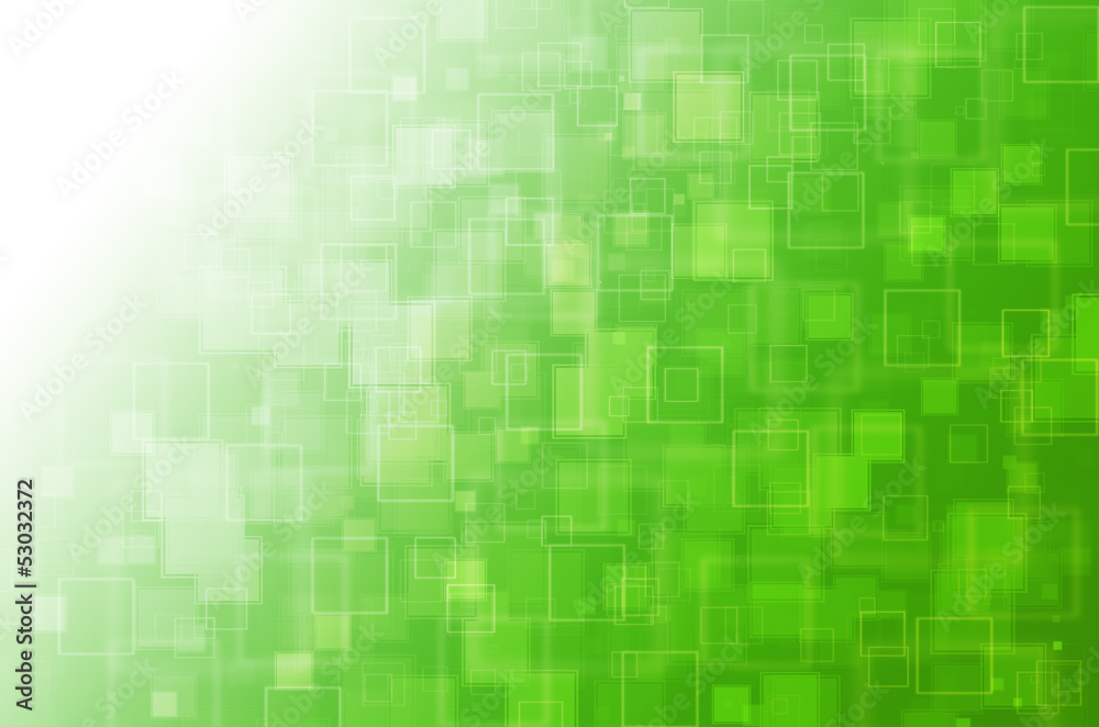 Green with square abstract background. Green with square abstract background.