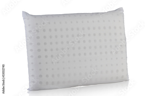 Clean white pillow filling inside with soft rubber