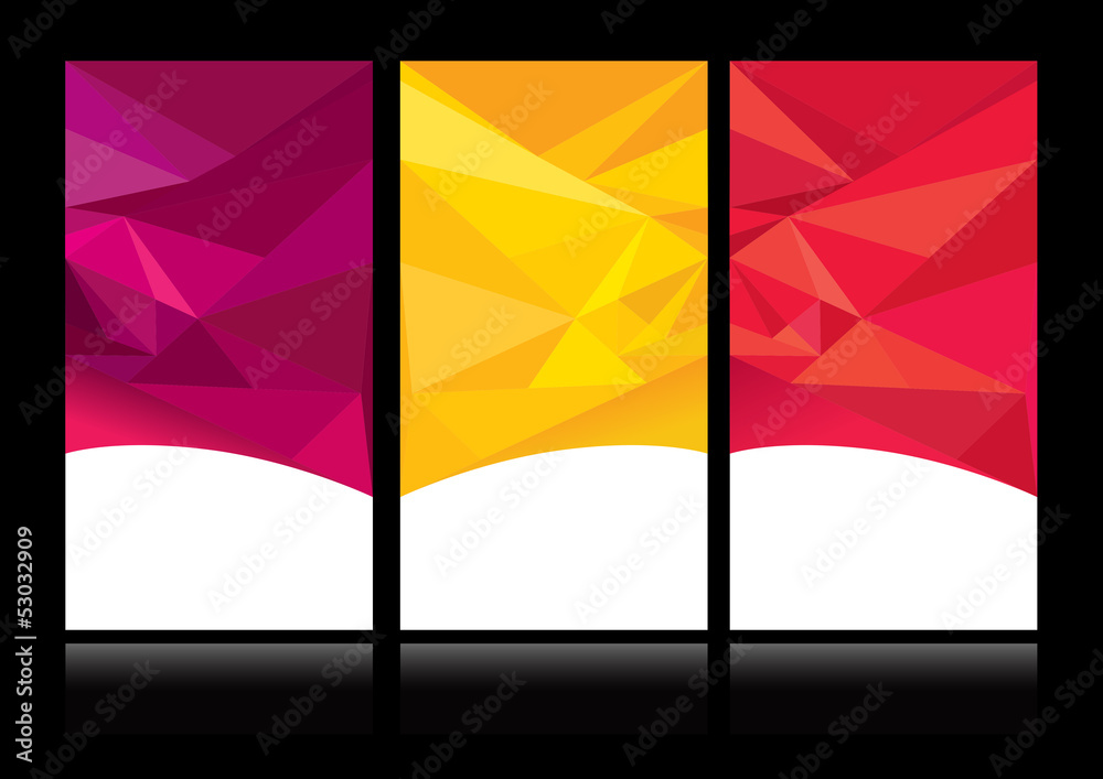Naklejka premium vector abstract background set EPS10