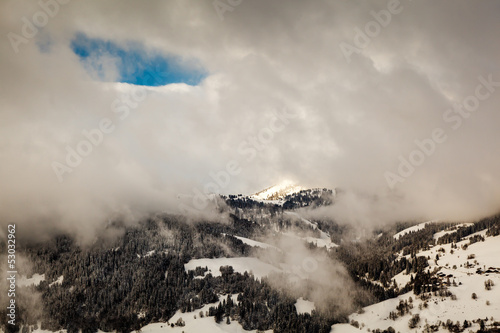 Ski Slope near Megeve in French Alps, France © anshar73