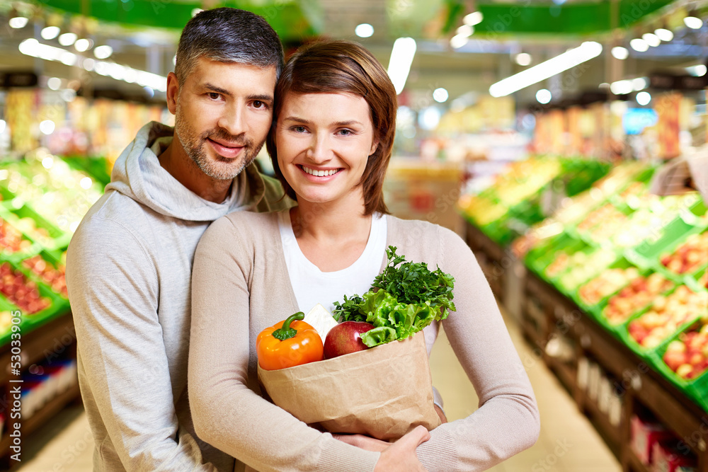 Naklejka premium Healthy couple