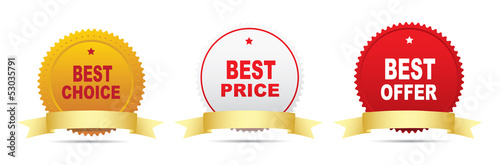 Labels - Best choice,price,offer