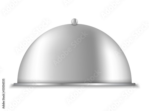 Platter on white background