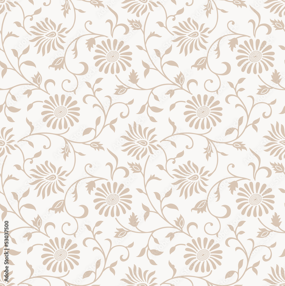 Floral seamless vector background