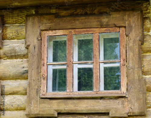 Wooden ancient window