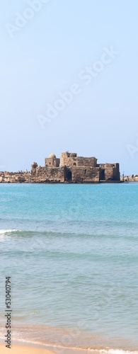 Fototapeta Naklejka Na Ścianę i Meble -  Sidon Sea Castle, Lebanon