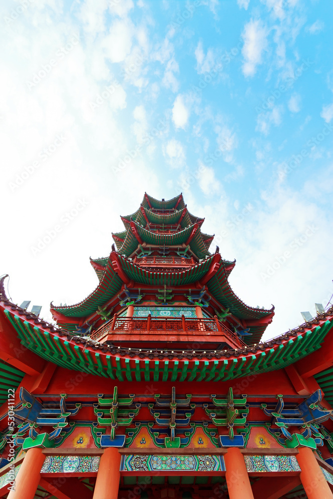 Chinese ancient building pagoda