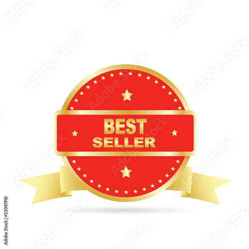 Bestseller label. Vector