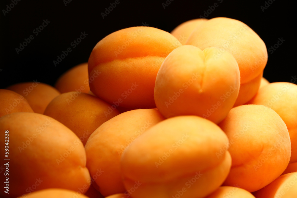 Heap of ripe apricots Heap of ripe apricots