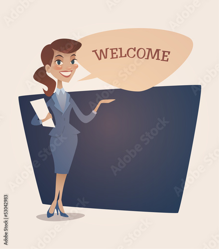 Business retro background