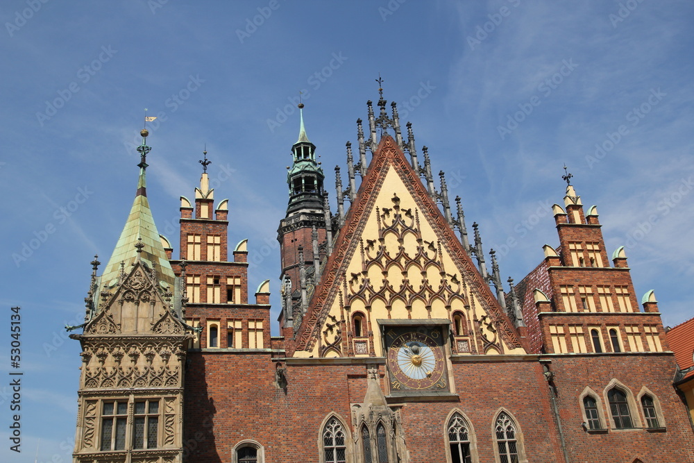 Fototapeta premium town hall in Wroclaw