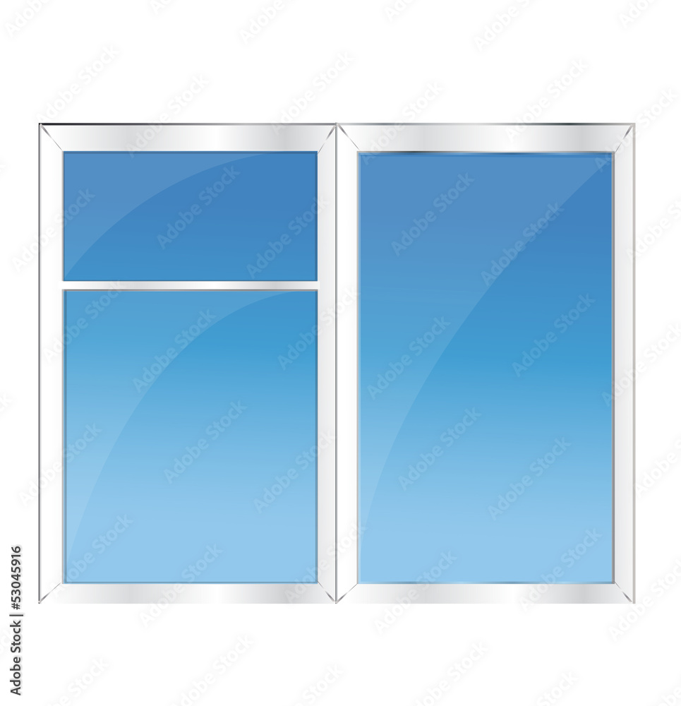 Window with blue sky Window with blue sky
