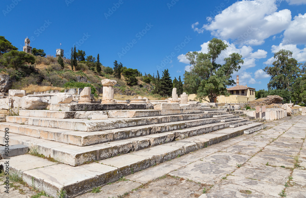 Greater Propylaia, ancient Eleusis, Attica, Greece