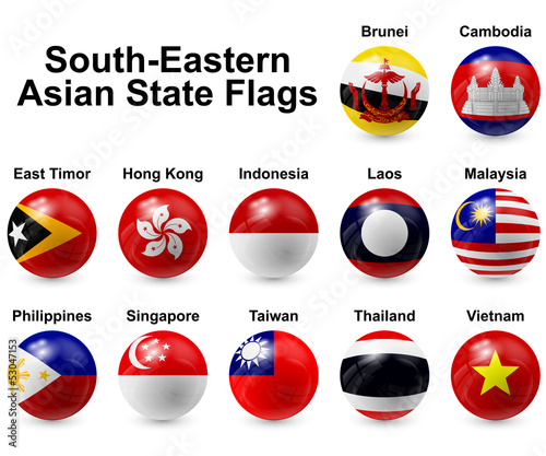 Southern-Eastern Asian State Flags