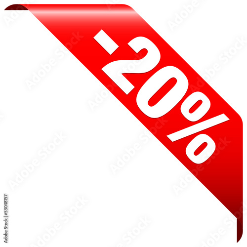 Banner "-20%" Red
