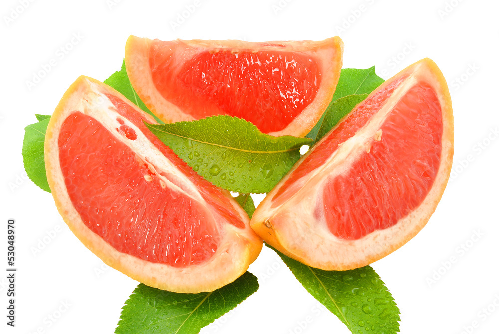 grejpfruty na białym tle grejpfruty na białym tle