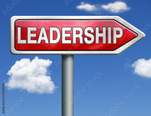 leadership road sign arrow