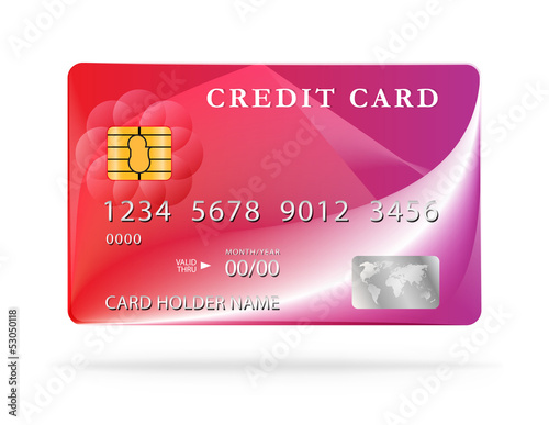 Credit card design template