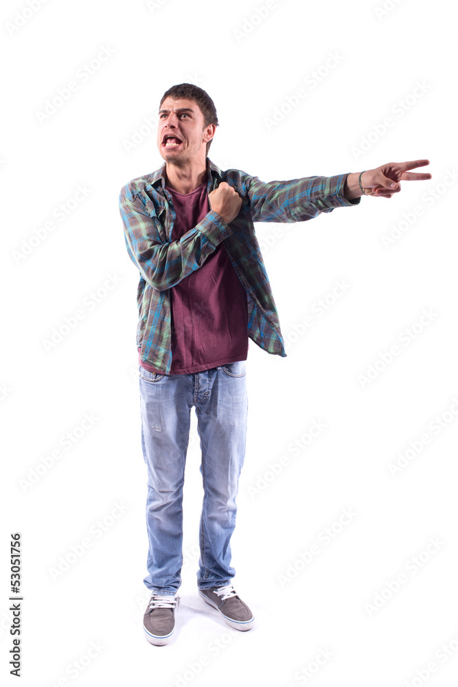 Young man isolated on white Young man isolated on white