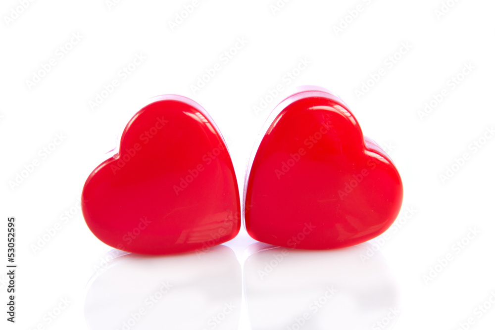 hearts isolated on white background hearts isolated on white background