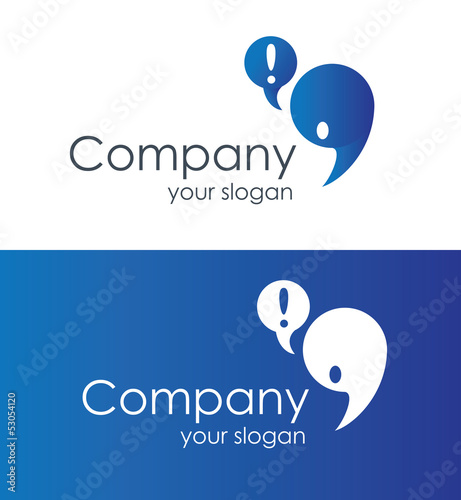Логотип с запятой / Logo with comma