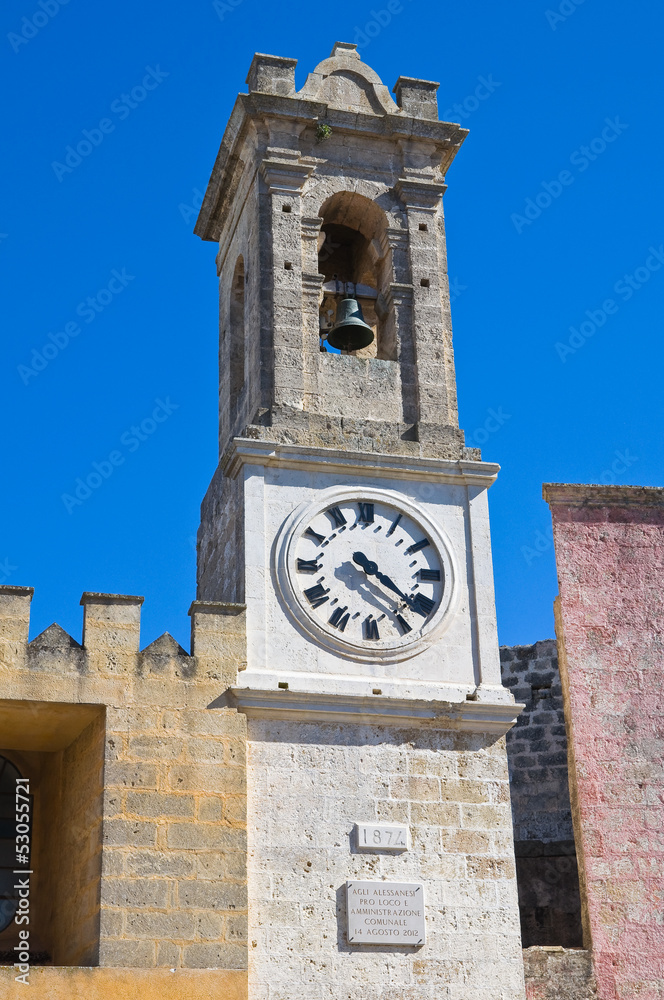 Clocktower. Alessano. Puglia. Italy.