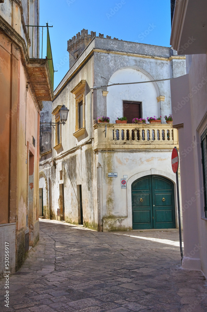 Alleyway. Alessano. Puglia. Italy.