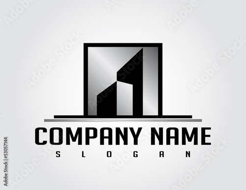 Silver real estate logo