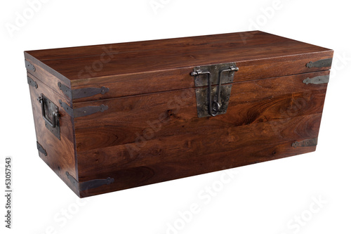 Wooden chest closed
