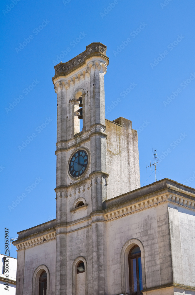 Clocktower. Alessano. Puglia. Italy.