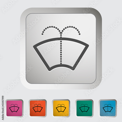 Car icon wiper.