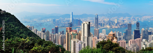 Photography Hong Kong mountain top view