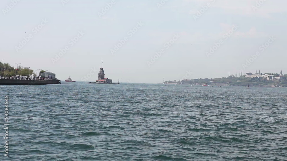 Cruise in Bosphorus, Maiden's Tower - Istanbul, turke Cruise in Bosphorus, Maiden's Tower - Istanbul, turke