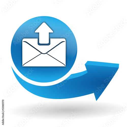envoyer un message sur bouton web bleu