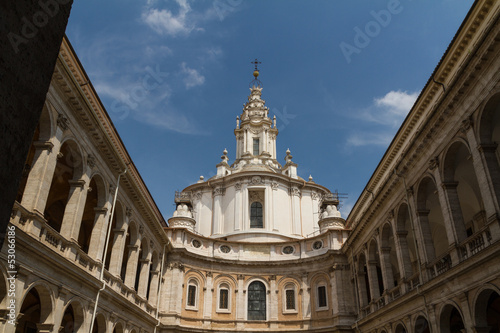 Great church in center of Rome, Italy. © Andrei Starostin