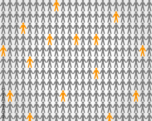 orange people background