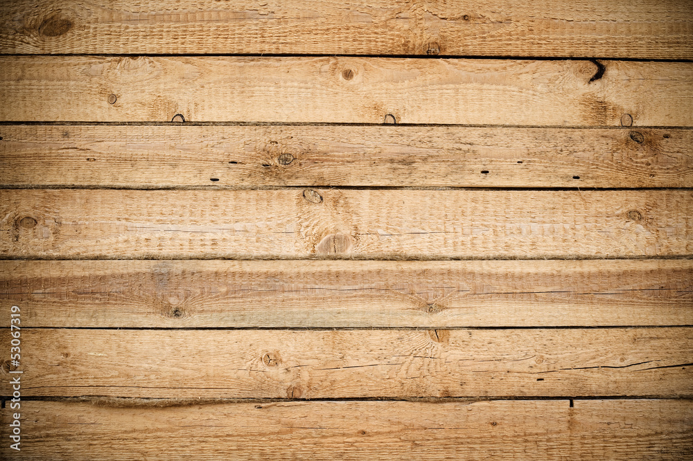 Naklejka premium Wood plank brown texture background