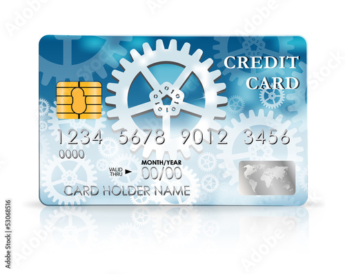 Credit card design template