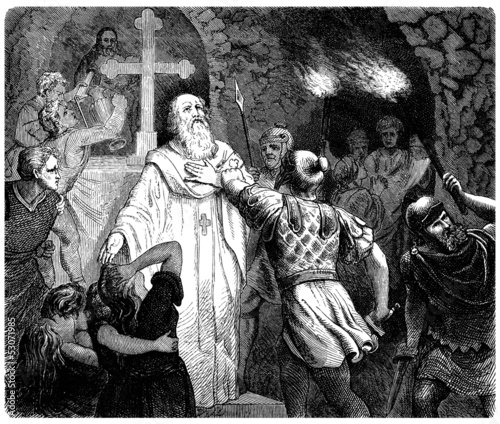 Ancient Rome : Vorbidden Mass in Catacombs