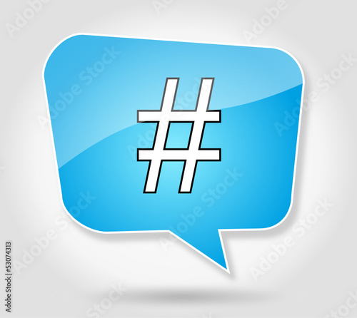 Bulle : Hashtag