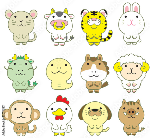 かわいい十二支