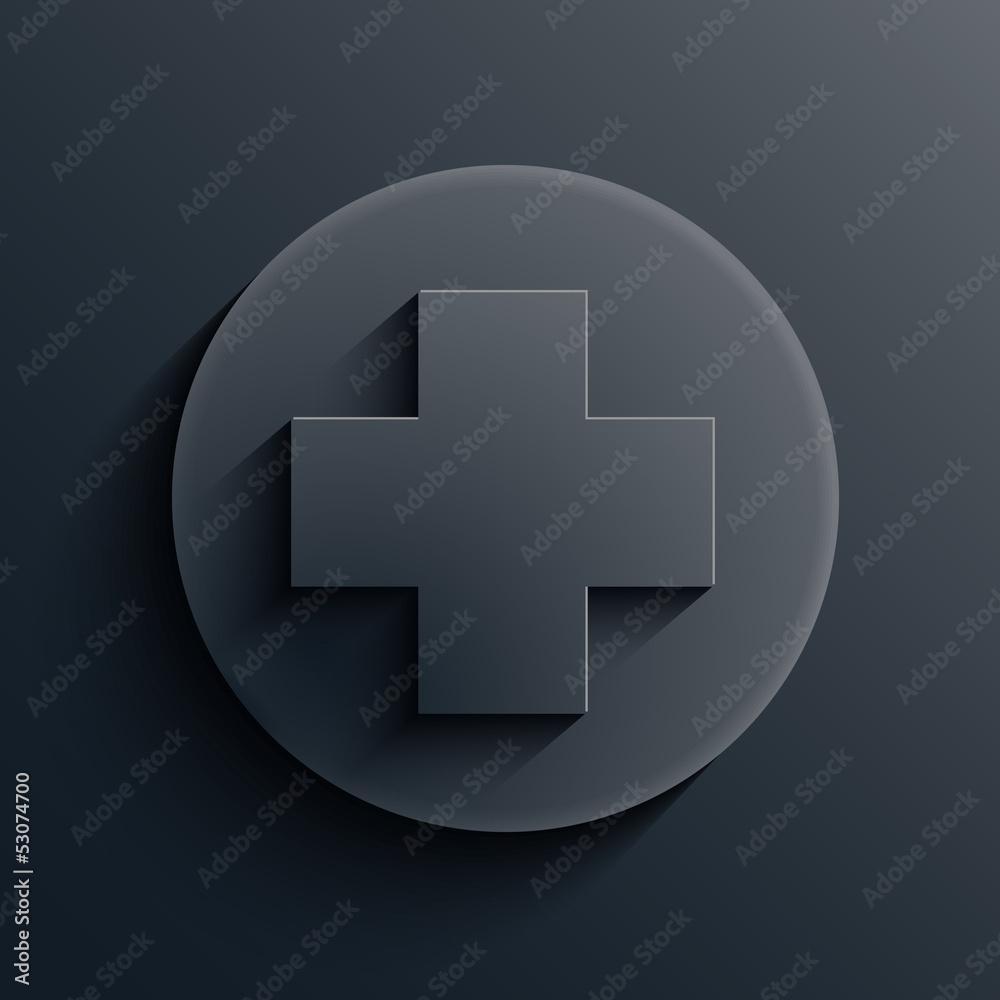 Obraz premium Vector dark circle icon. Eps10