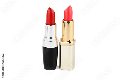 Two stylish, red lipstick