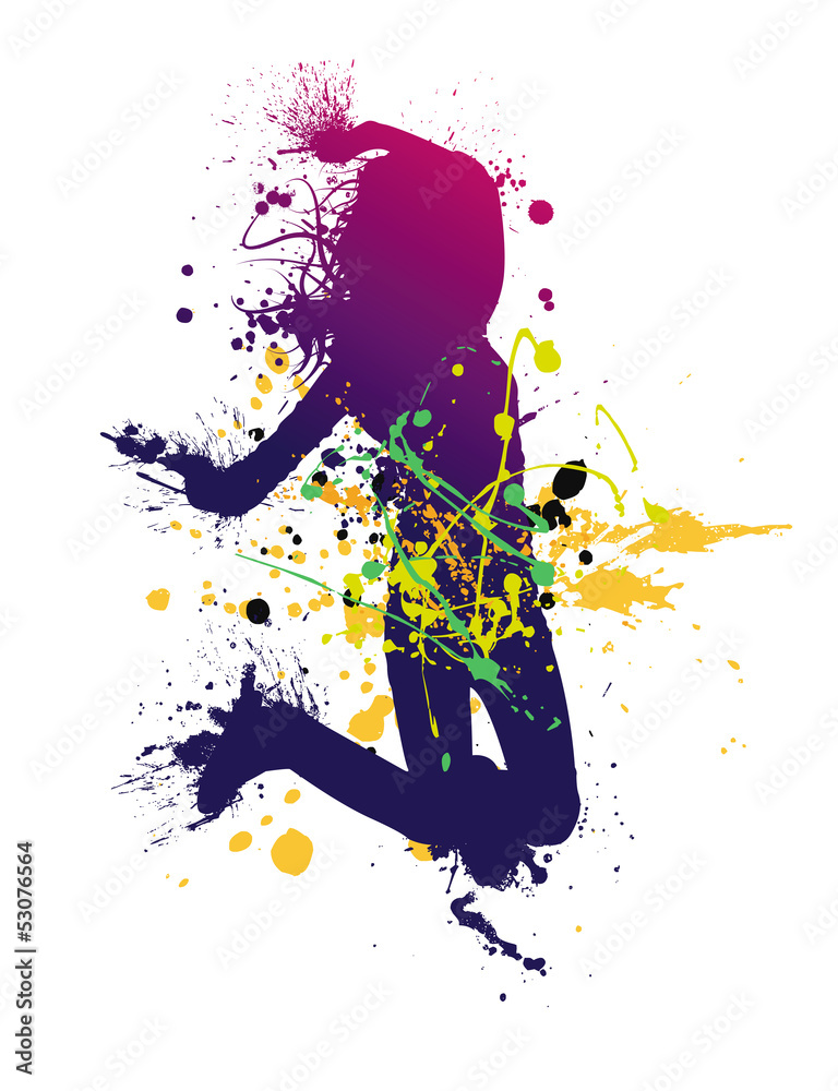 femme qui saute