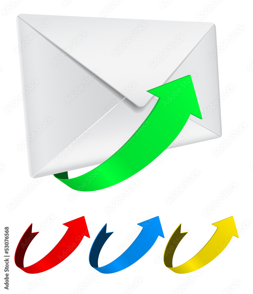 envelope with arrow envelope with arrow