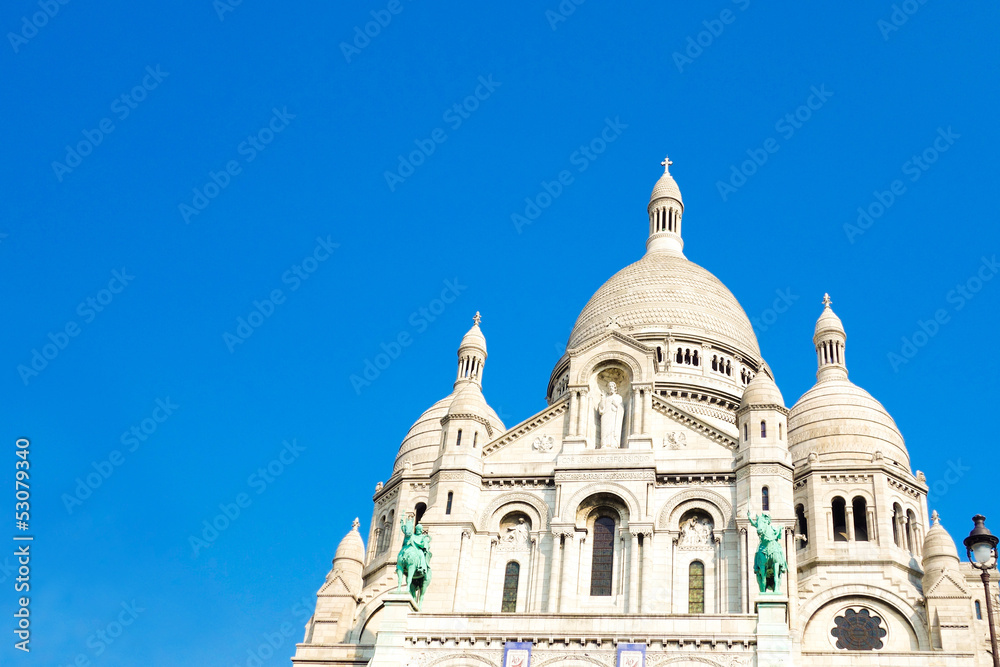 The Sacre-Coeur church in Montmartre The Sacre-Coeur church in Montmartre