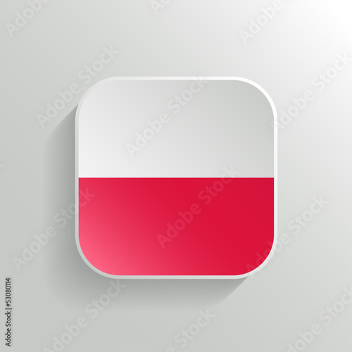 Vector Button - Poland Flag Icon Free Download Vector Button - Poland Flag Icon - GFXLoad