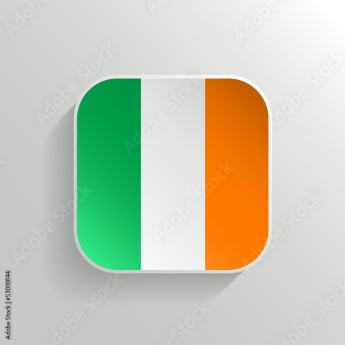 Free Download Vector Button - Ireland Flag Icon - GFXLoad