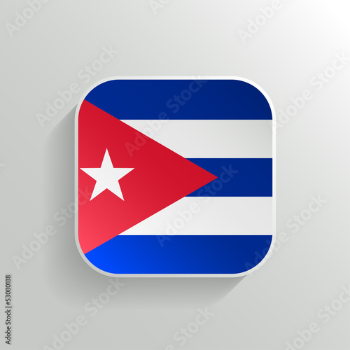 Free Download Vector Button - Cuba Flag Icon - GFXLoad