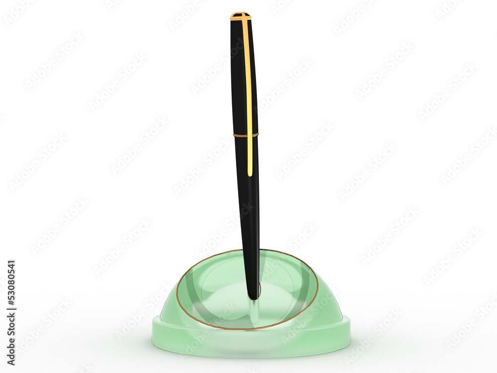 pen with stand on a white background №3 pen with stand on a white background №3